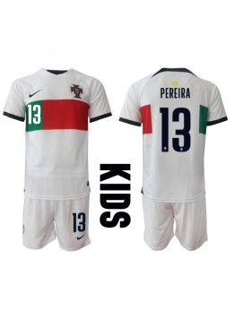 Portugal Danilo Pereira #13 Auswärts Trikotsatz für Kinder WM 2022 Kurzarm (+ Kurze Hosen)